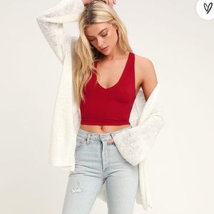 Lulus feel like dancing crop top